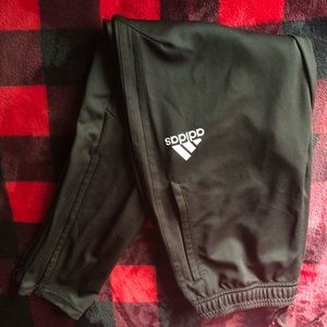 black tapered adidas climacool joggers